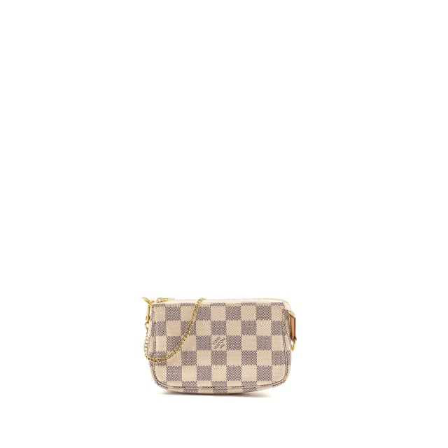 Louis Vuitton Mini Pochette Accessoires Damier Azur Canvas/Leather GHW in Canvas from EMIER, photo 1 of 1
