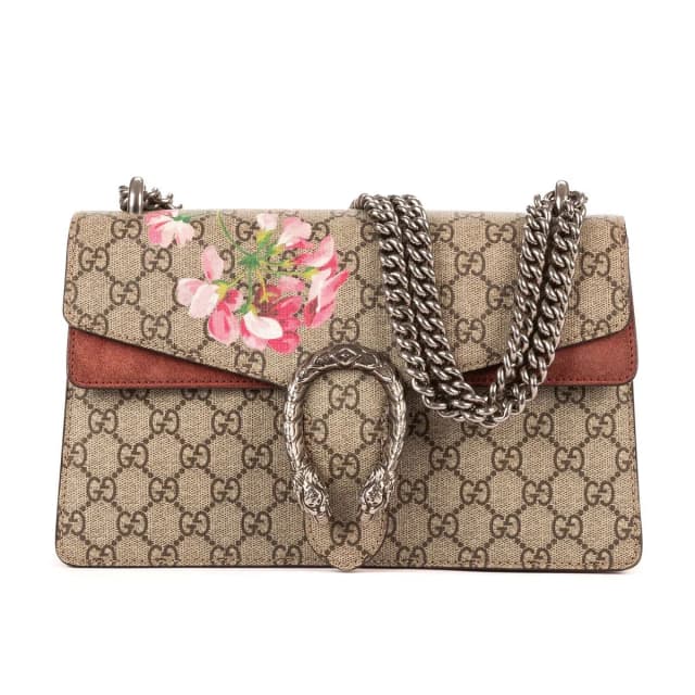 Gucci Blooms Dionysus Beige Burgundy Supreme Canvas in Beige Canvas from The Reluxe, photo 1 of 1