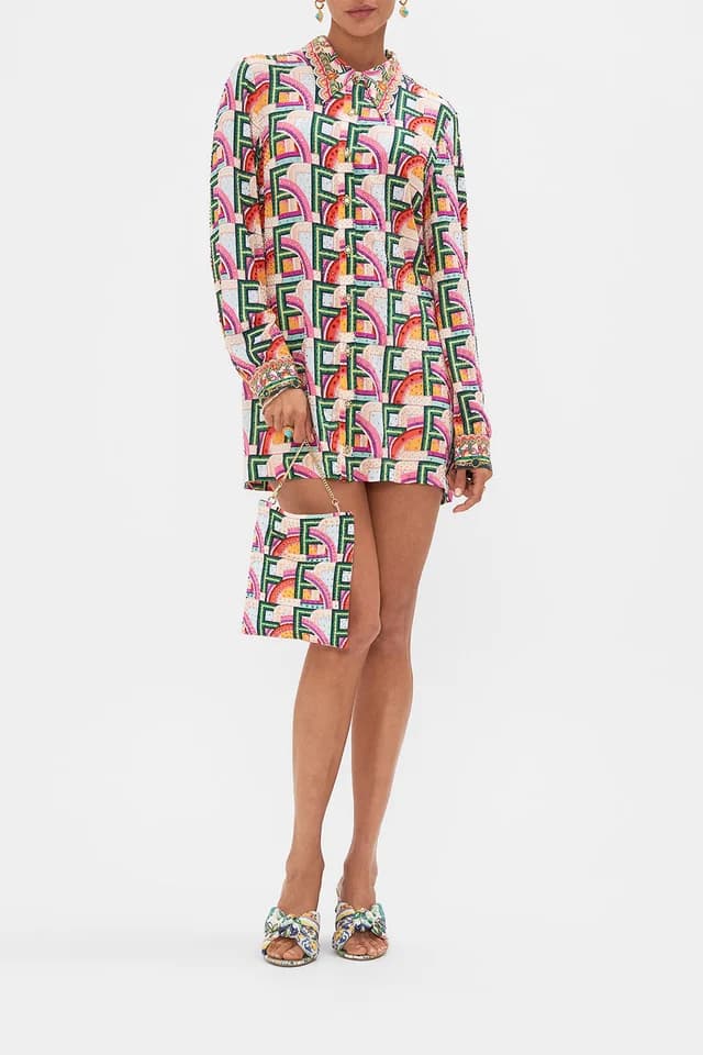 Camilla eBoutique (AU) LONG SLEEVE TUNIC DRESS AN ITALIAN WELCOME, image 1 of 1 from CAMILLA
