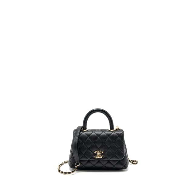 Chanel mini coco handle Caviar black LGHW in Black Caviar leather from EMIER, photo 1 of 1