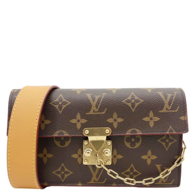 Louis Vuitton S Lock Monogram Canvas Belt Pouch Brown in Brown Coated canvas from Dallas Designer Handbags, photo 1 of 1