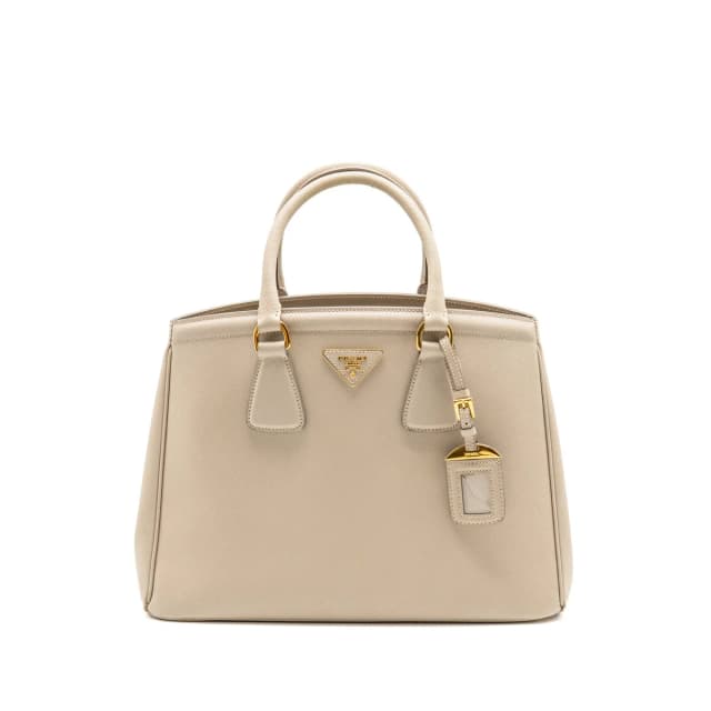 Prada Parabole tote Saffiano Vernice Leather Beige GHW in Beige Saffiano leather from EMIER, photo 1 of 1