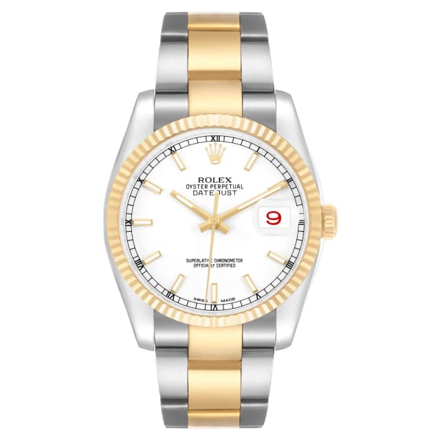 Rolex Datejust (Reference 116233). A 36mm stainless steel yellow gold automatic wristwatch with… in Yellow from Sotheby's, photo 1 of 1