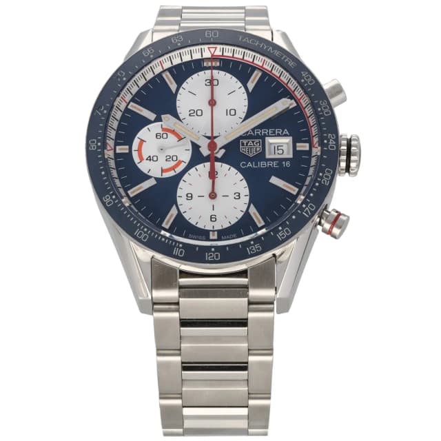 TAG Heuer Carrera CV201AR-0 41mm Stainless Steel Watch from H&T, photo 1 of 1