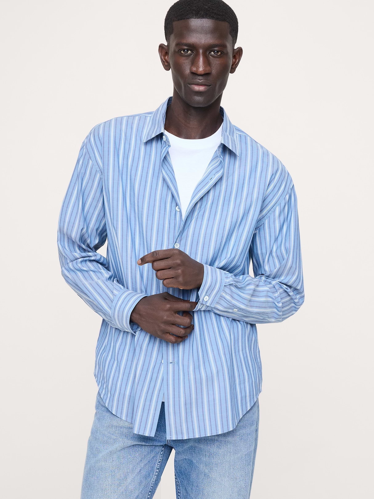 Banana Republic The City Shirt in Blue, image 1 of 1 from Banana Republic (Canada)
