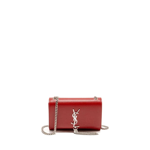 Saint Laurent Small Tassel Kate Bag Calfskin Red SHW in Red Calfskin from EMIER, photo 1 of 1