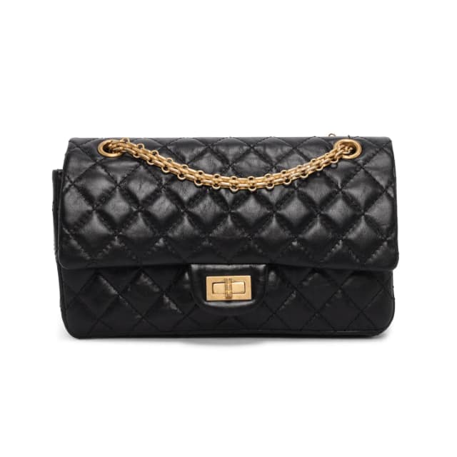 Chanel Distressed Calfskin 2.55 Reissue 225 Bag in Black Calfskin from Blue Spinach, photo 1 of 1