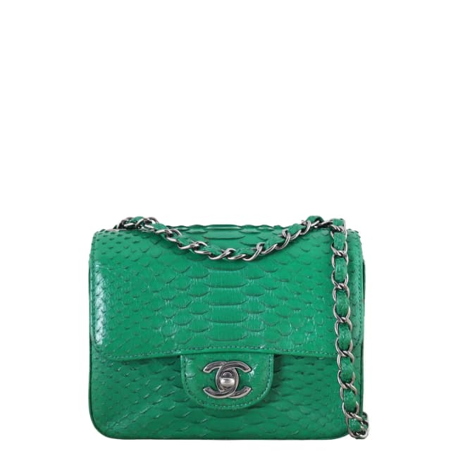 Chanel Classic Flap Mini Square Bag Python in Python from Luxe.It.Fwd, photo 1 of 1