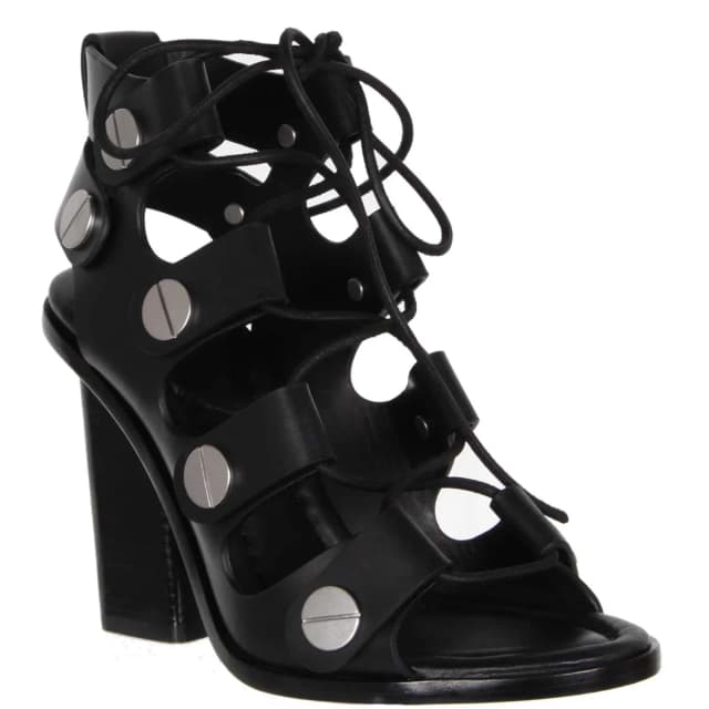 Alexander Wang Ilse Lace Up Sandals 100, Black, image 1 of 1 from Cultstatus