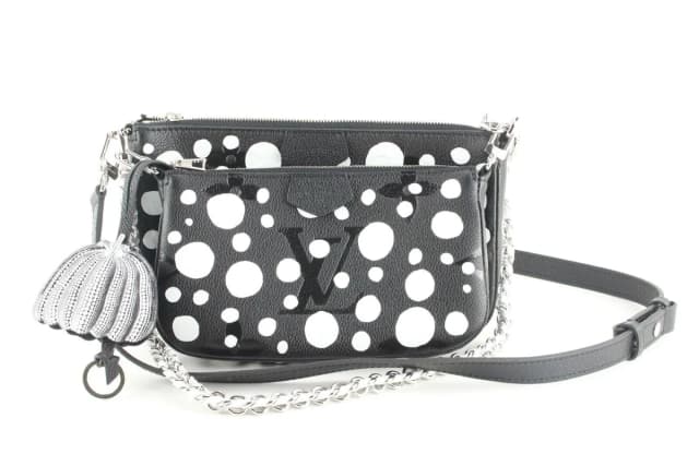 Louis Vuitton Kusama Dots Black Monogram Empreinte Multi Pochette in Black from Bagriculture, photo 1 of 1