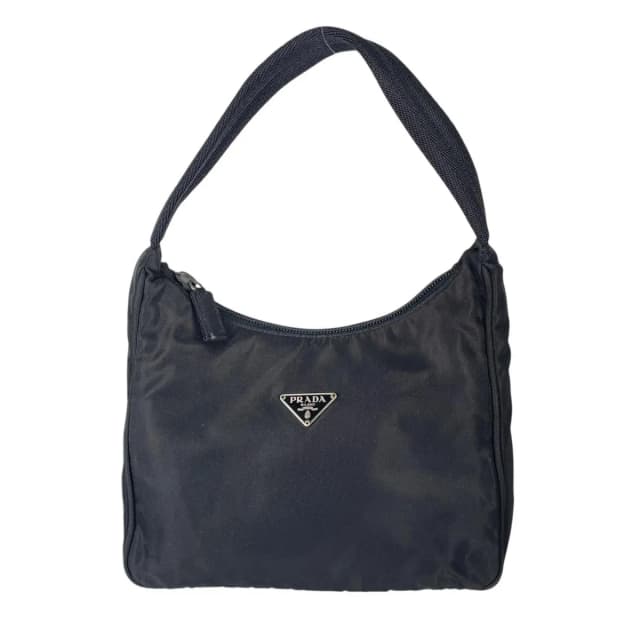 Prada Triangle Logo Handbag Nylon Black in Black Nylon from The Reluxe, photo 1 of 1