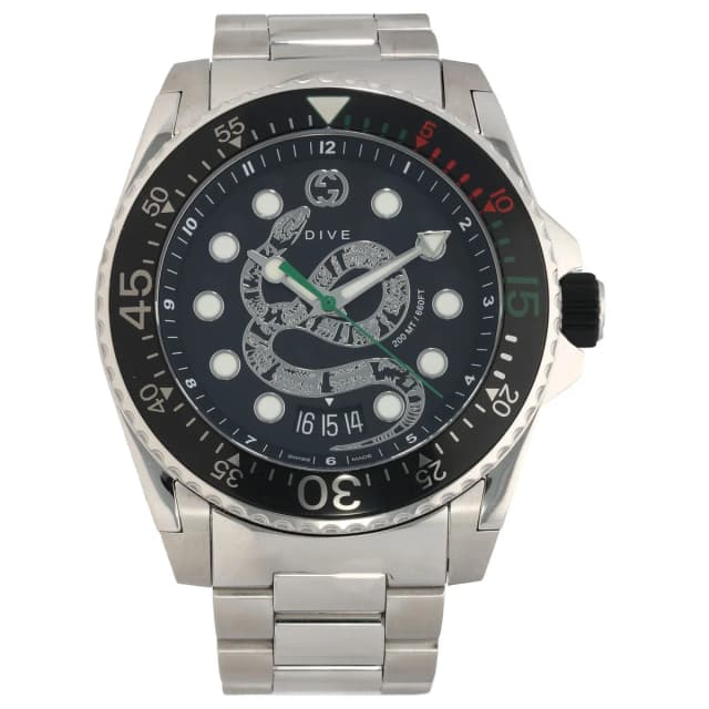 Gucci Dive 136.2 45mm Stainless Steel Watch from H&T, photo 1 of 1