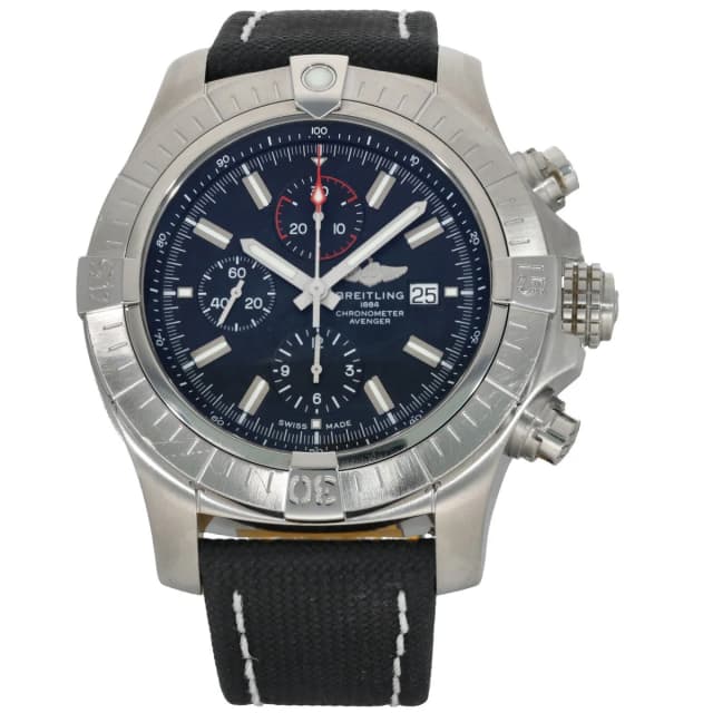 Breitling Super Avenger A13375 49mm Stainless Steel Watch from H&T, photo 1 of 1