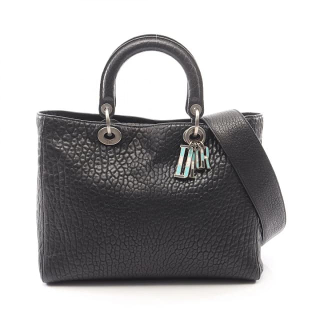 Dior Diorissimo Medium 2-Way Black Tote Bag in Black Calfskin from The Reluxe, photo 1 of 1