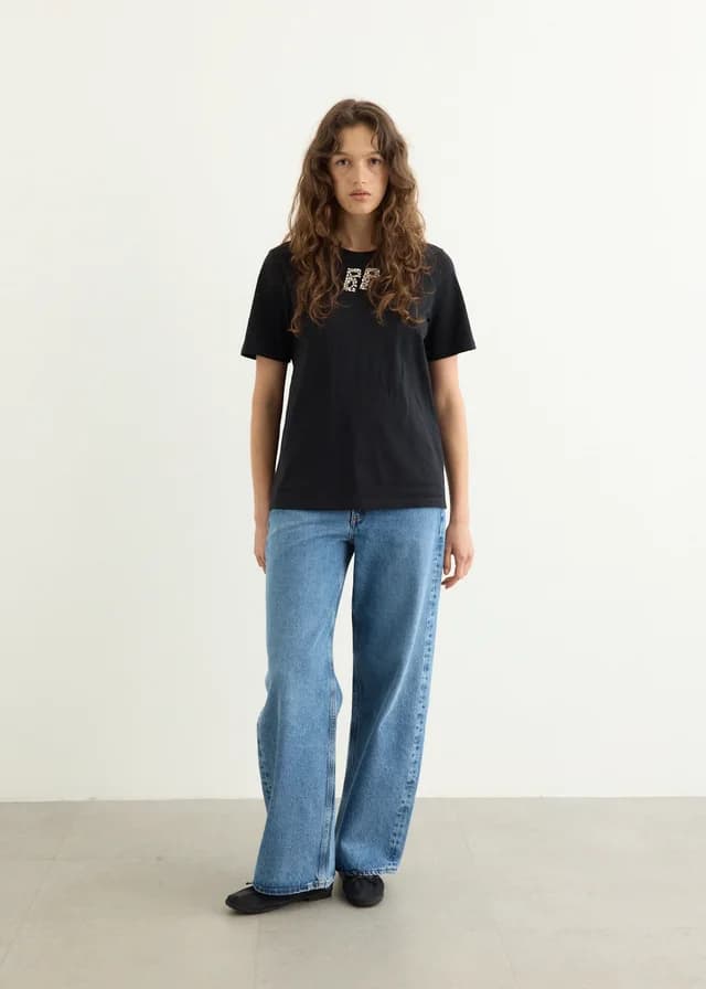 Baum und Pferdgarten Jawo T-Shirt in Black Rhinestones, image 1 of 1 from Incu