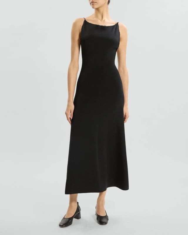 Theory Square Neck Dress in Rayon Knit, image 1 of 1 from Theory