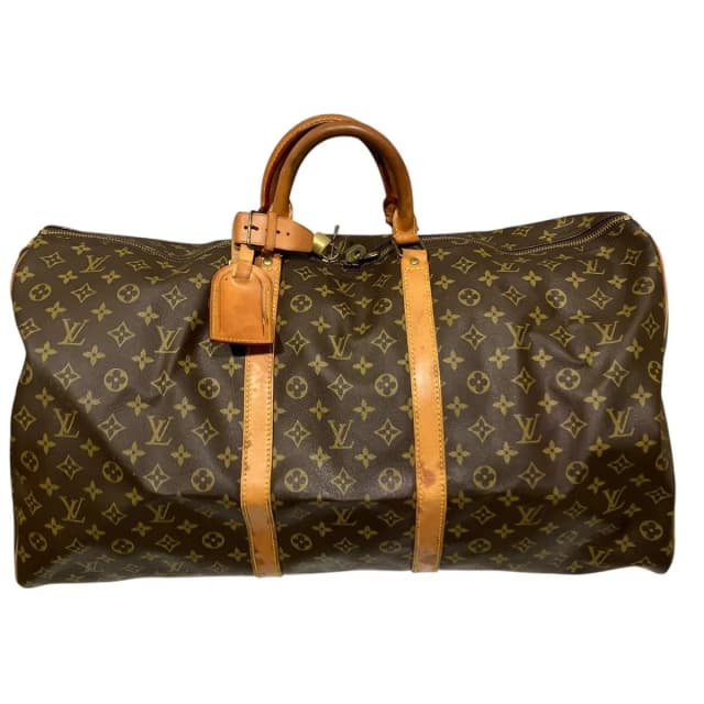 Louis Vuitton Keepall 60 Monogram Boston Bag Leather Canvas in Canvas from The Reluxe, photo 1 of 1