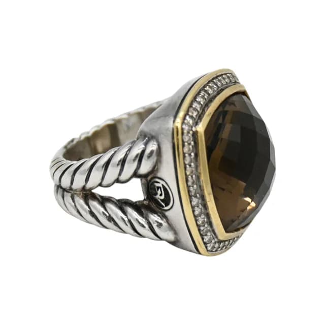David Yurman Albion Smoky Topaz & Diamond Ring from Clotheshorse Anonymous, photo 1 of 1
