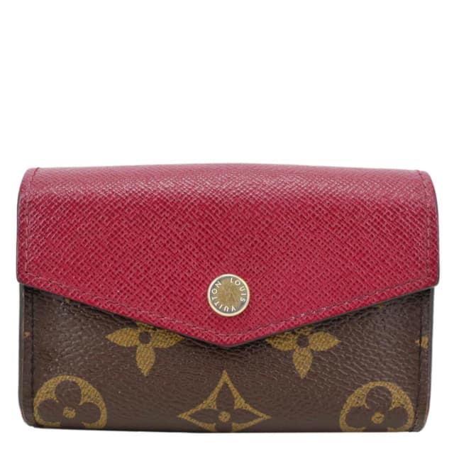 Louis Vuitton Sarah Multicartes Monogram Canvas Wallet Fuchsia in Pink Coated canvas from Dallas Designer Handbags, photo 1 of 1