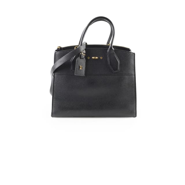 Louis Vuitton City Steamer MM Bag in Black Caviar leather from The Purse Affair, photo 1 of 1