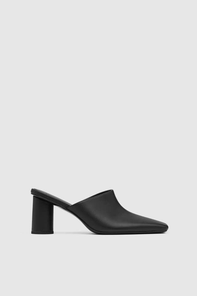St Agni Clog Cylinder Heel - Black, image 1 of 1 from St. Agni