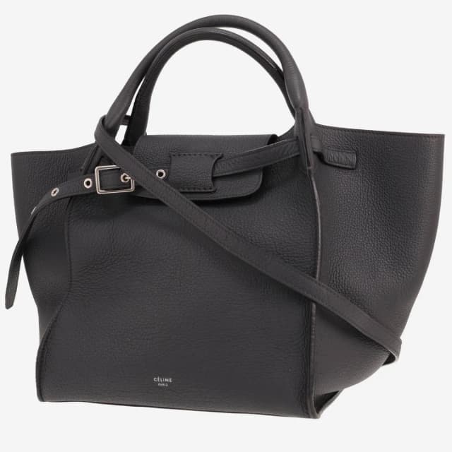 Celine handbag – Big Bag in grey grained leather in Grey Caviar leather from Collector Square, photo 1 of 1