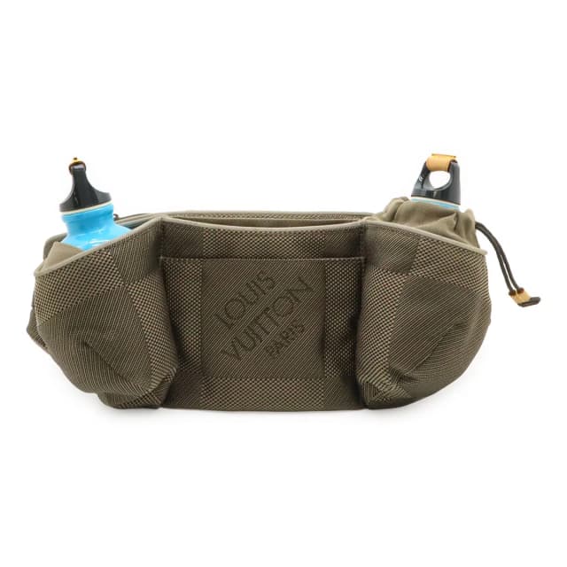 Louis Vuitton Damier Geant Ceinture Jogging Waist Bag Tail Khaki in Green Canvas from The Reluxe, photo 1 of 1