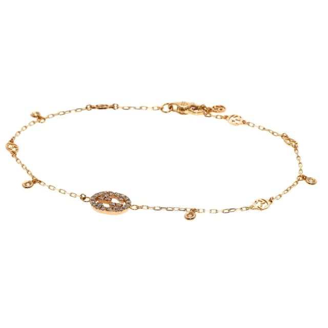 Gucci Inter Locking Diamond 17 Bracelet 18K Pink Gold in Pink from The Reluxe, photo 1 of 1