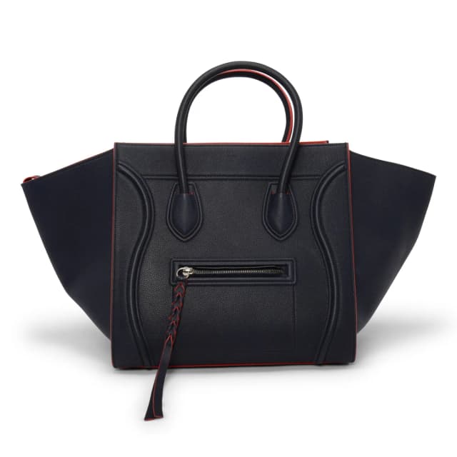 Celine Bullcalf Medium Phantom Luggage Tote in Navy & Red from Blue Spinach, photo 1 of 1