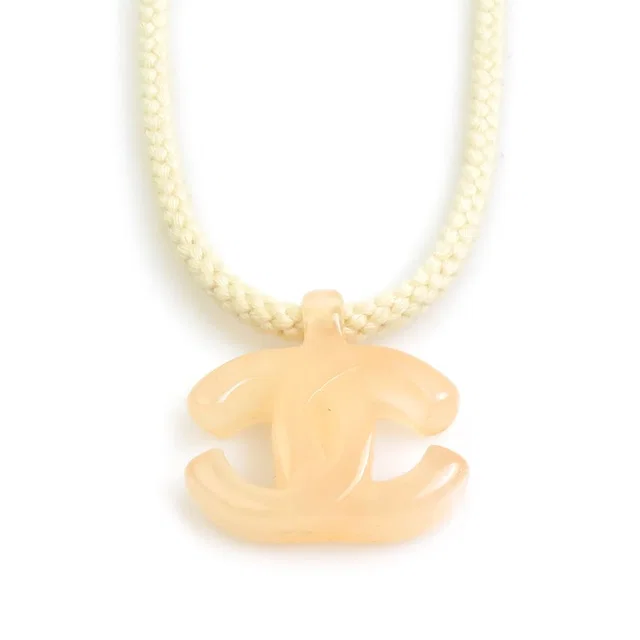 Chanel Necklace CC Logo in Resin from The Reluxe, photo 1 of 1