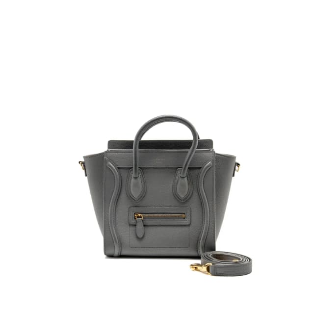 Celine Nano Luggage Bag Calfskin Grey GHW in Grey Calfskin from EMIER, photo 1 of 1