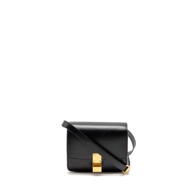 Celine Mini Classic Box Bag Calfskin Black GHW in Black Calfskin from EMIER, photo 1 of 1
