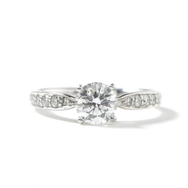 Tiffany & Co. Round Brilliant Engagement Ring Diamond Platinum Band Solitaire from The Reluxe, photo 1 of 1
