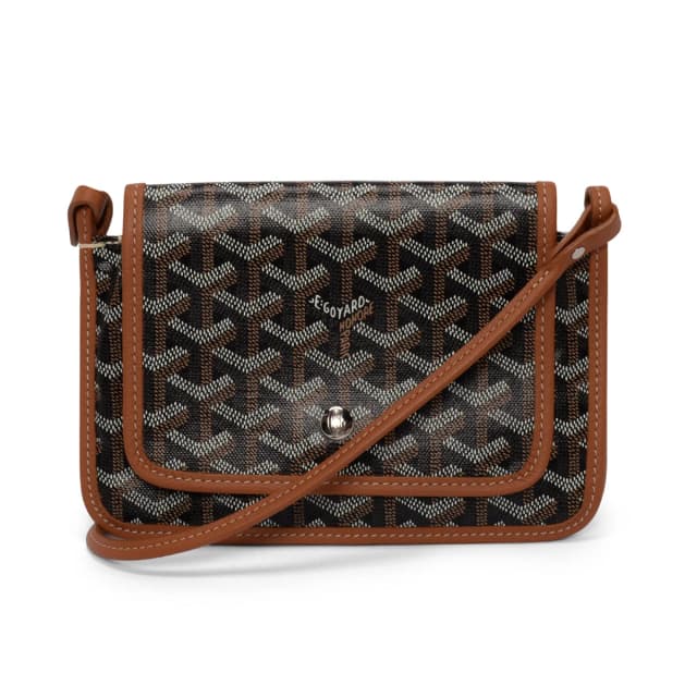 Goyard Goyardine Plumet Pocket Wallet Mini Bag in Black & Tan from Blue Spinach, photo 1 of 1