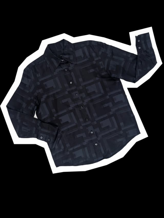 Gucci 1998 geometric pattern silk shirt in Silk from James Veloria, photo 1 of 1