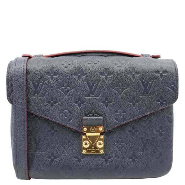 Louis Vuitton Metis Pochette Empreinte Leather Crossbody Bag Navy Blue in Navy Leather from Dallas Designer Handbags, photo 1 of 1