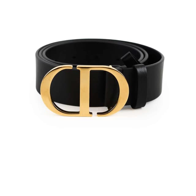 Dior 30 Montaigne Belt Calfskin Black size 90 in Black Calfskin from The Purse Affair, photo 1 of 1