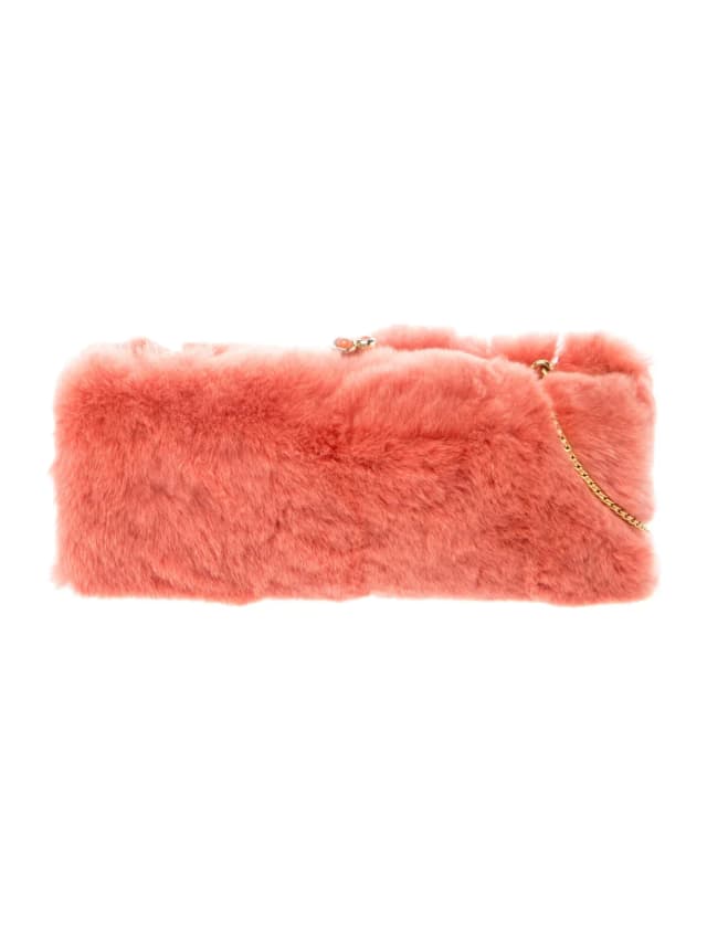 Judith Leiber Fur Minaudière in pink Satin from The RealReal, photo 1 of 1