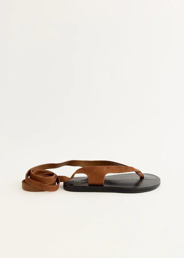 A.Emery Elmer Sandals in COGNAC SUEDE, image 1 of 1 from Incu
