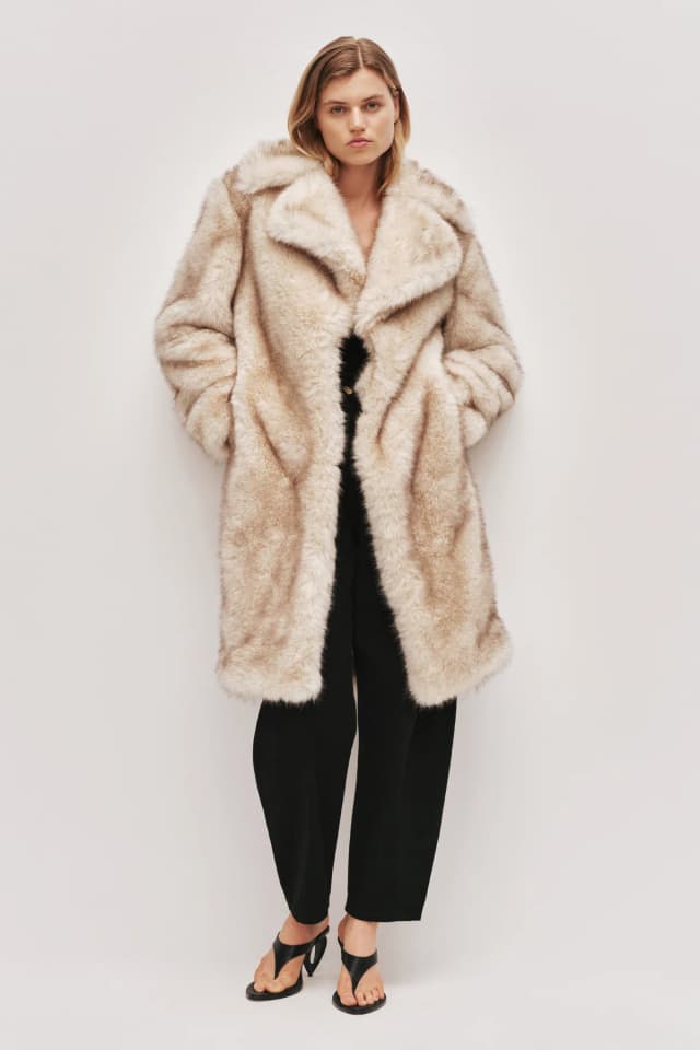 AJE Palma Coat in CHAMPAGNE, image 1 of 1 from Aje