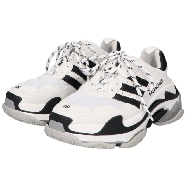 Balenciaga Adidas Triple S Low-Cut Sneakers in Leather from The Reluxe, photo 1 of 1