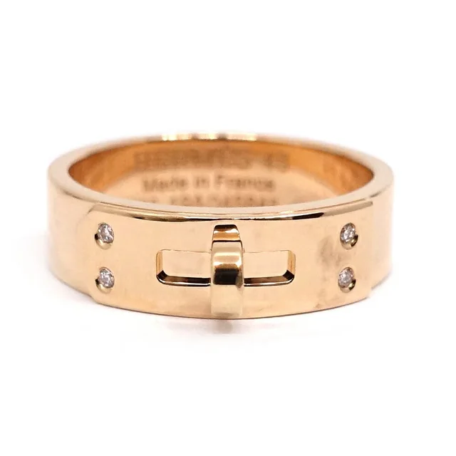 Hermès Kelly Ring Diamond Pink Gold in Pink from The Reluxe, photo 1 of 1