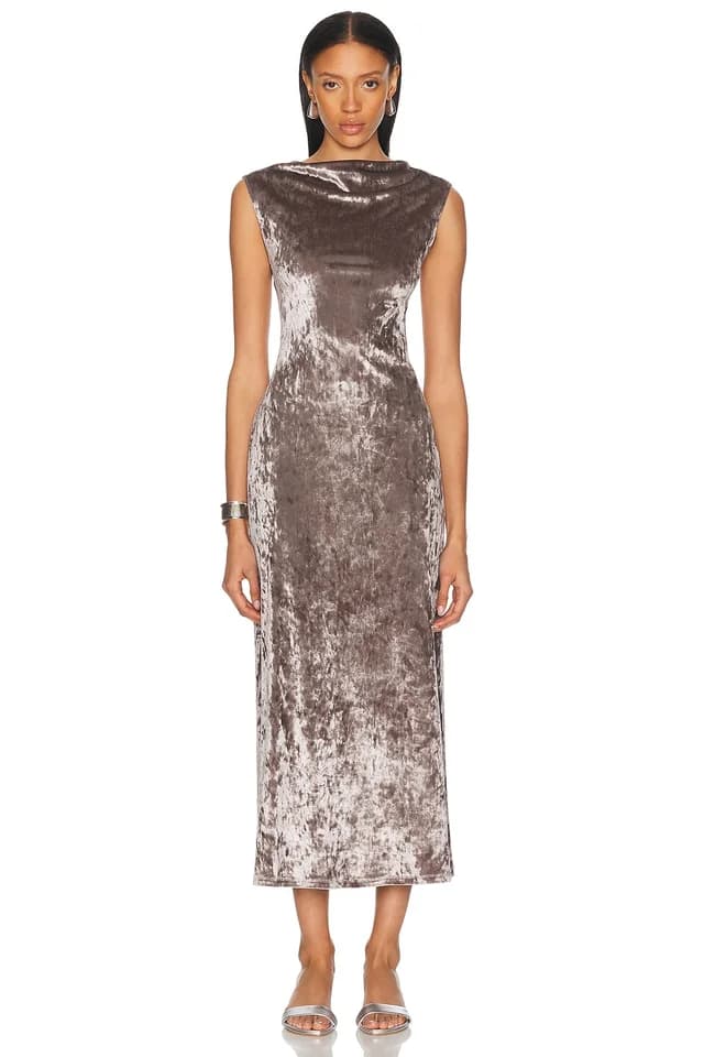 ALFIE Malu Dress in Beige, image 1 of 1 from FWRD