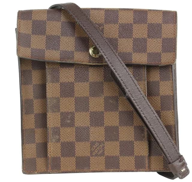 Louis Vuitton Damier Ebene Pimlico Crossbody Bag in Brown Coated canvas from Bagriculture, photo 1 of 1