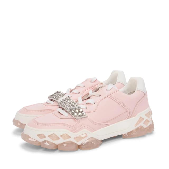 Jimmy Choo Diamond X/F Embellished Sneakers 40 in Pink Leather from Blue Spinach, photo 1 of 1