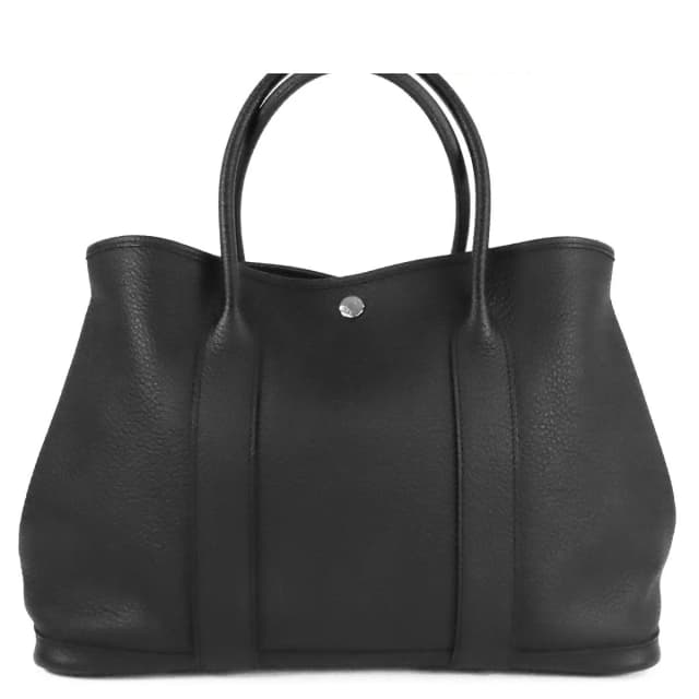 Hermès Garden Party PM Black Silver Negonda Tote Bag in Black from The Reluxe, photo 1 of 1