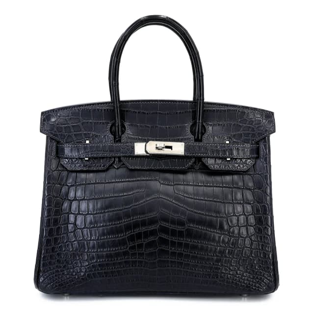 Hermès Birkin 30 Bleu Indigo (76) in Blue Crocodile from Ginza Xiaoma, photo 1 of 1