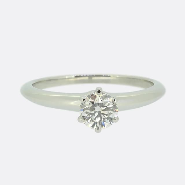 Tiffany & Co. 0.72 Carat Diamond Engagement Ring from The Vintage Jeweller, photo 1 of 1