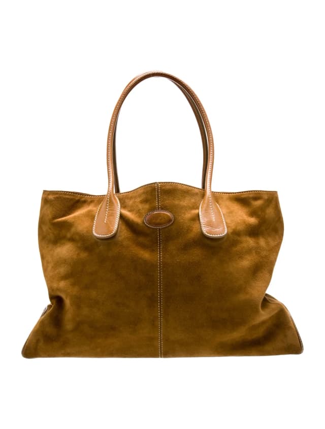Tod's Tote Other bag in Gold Suede from The RealReal, photo 1 of 1