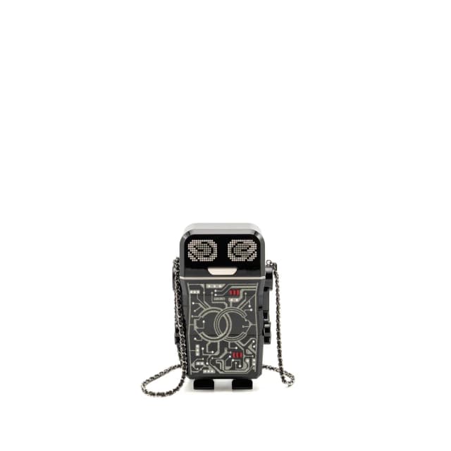 Chanel plexiglass crystal robot Minaudiere evening bag black SHW in Black Resin from EMIER, photo 1 of 1